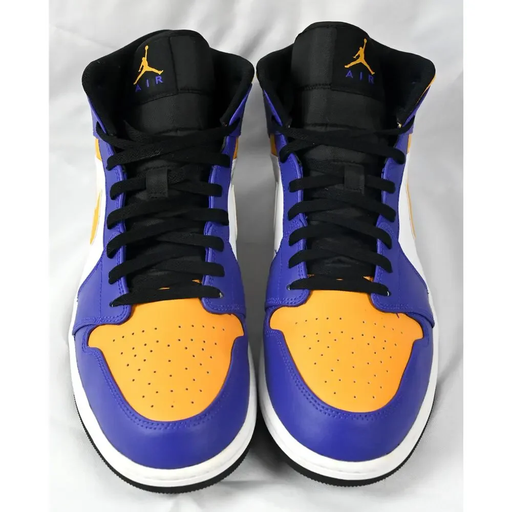 Air Jordan 1 Mid Lakers/LSU! Men's 15 DQ8426-517 W/Box